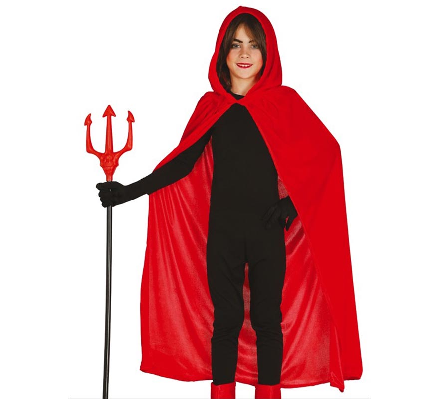 Translation missing: de.Capa con Capucha Roja Terciopelo para niños 100 cm