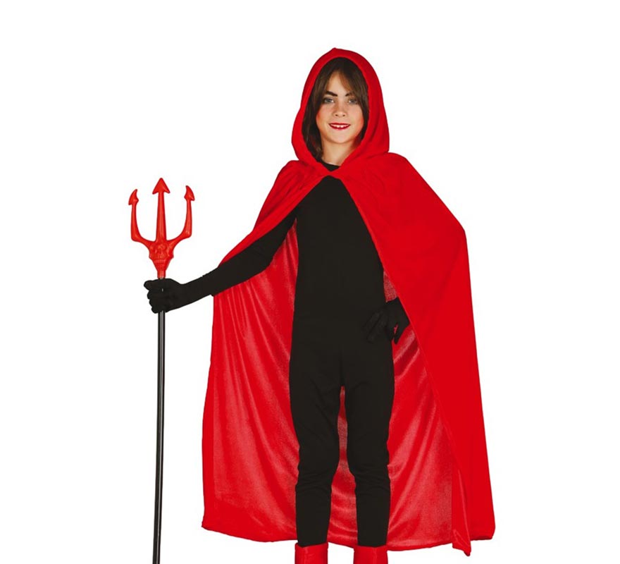 Translation missing: de.Capa con Capucha Roja Terciopelo para niños 100 cm