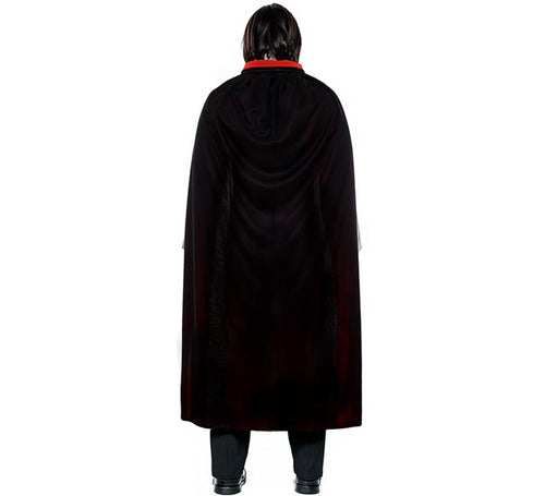 Capa con Cuello negro y rojo adulto de 130 cm