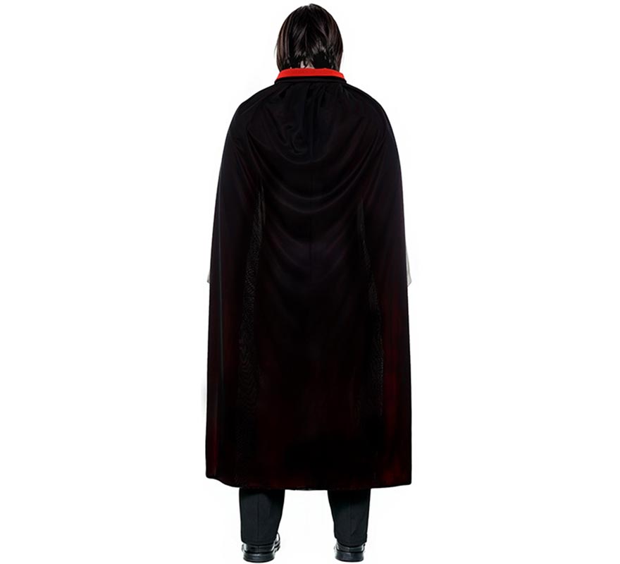 Capa con Cuello negro y rojo adulto de 130 cm