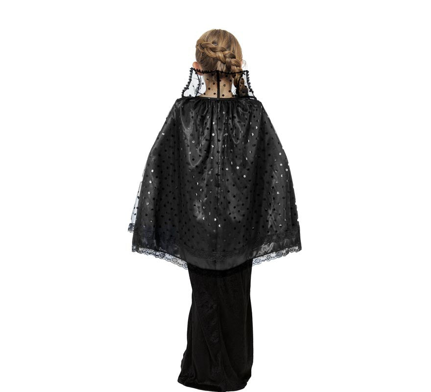 Translation missing: de.Capa de Bruja negra con cuello infantil