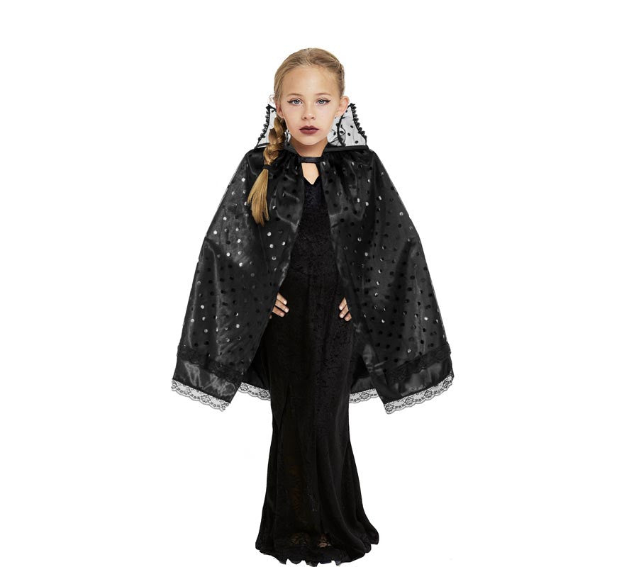Translation missing: de.Capa de Bruja negra con cuello infantil