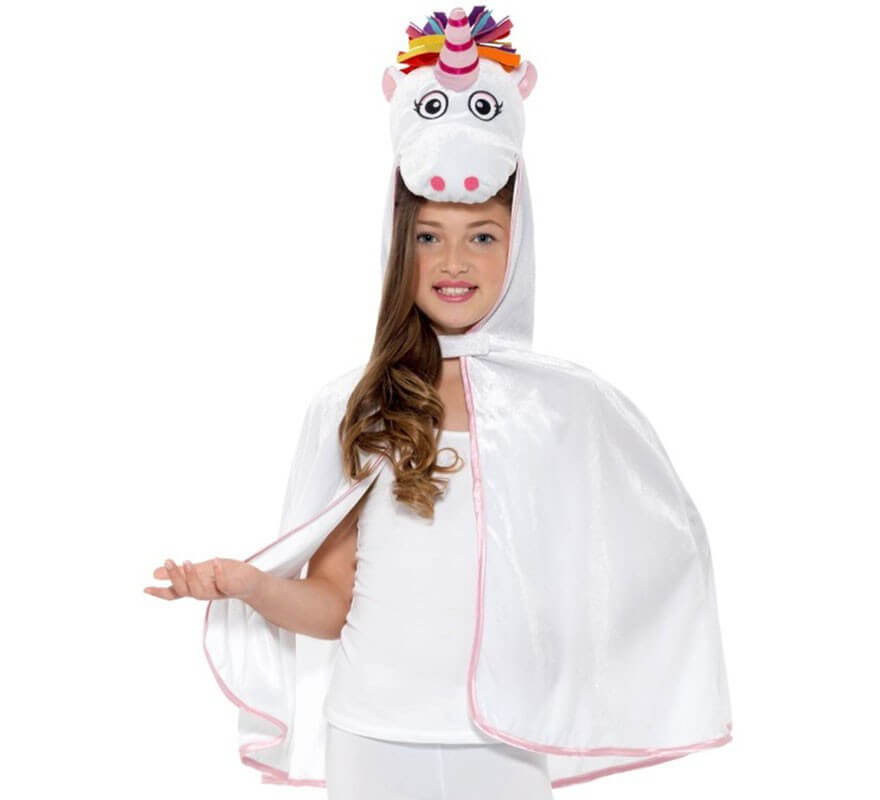 Translation missing: de.Capa de Unicornio Blanca y Rosa para niña