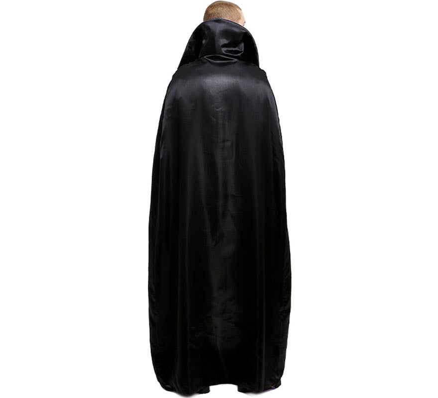 Translation missing: de.Capa de Vampiro negra con cuello morado adulto de 180 cm