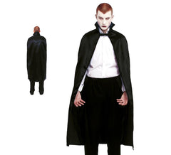 Schwarzer Vampirumhang mit kurzem Hals, 140 cm