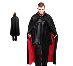 140 cm schwarzer und roter Vampirumhang