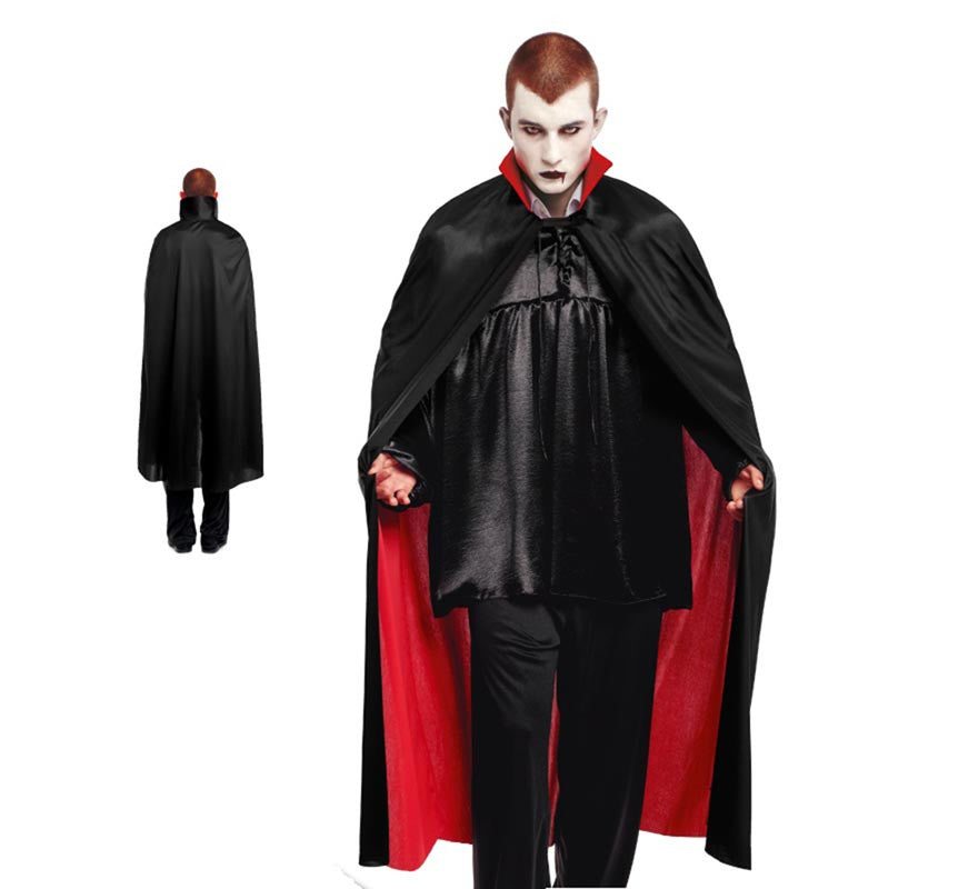 Translation missing: de.Capa de vampiro negro y rojo de 140 cm