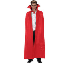 140cm Roter Vampir Umhang für Erwachsene