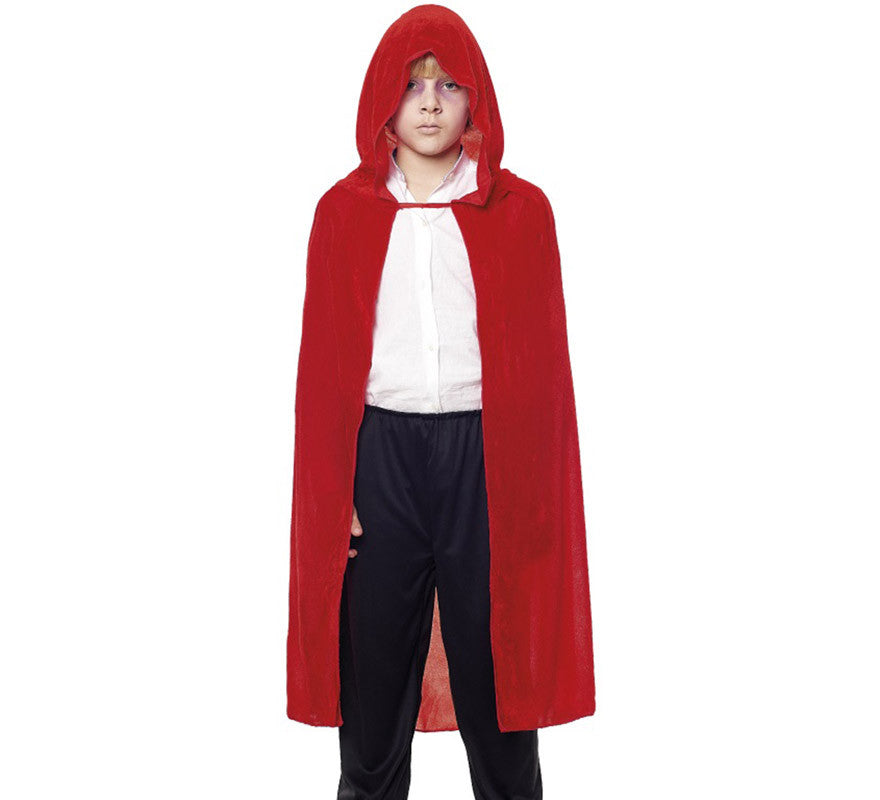 Translation missing: de.Capa Infantil 90 cm Terciopelo con Capucha en varios colores