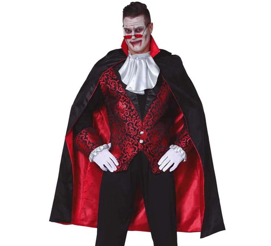 Translation missing: de.Capa Negra de Vampiro de con Forro Rojo 115 cm