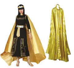140 cm langer goldfarbener antiker Faltenumhang