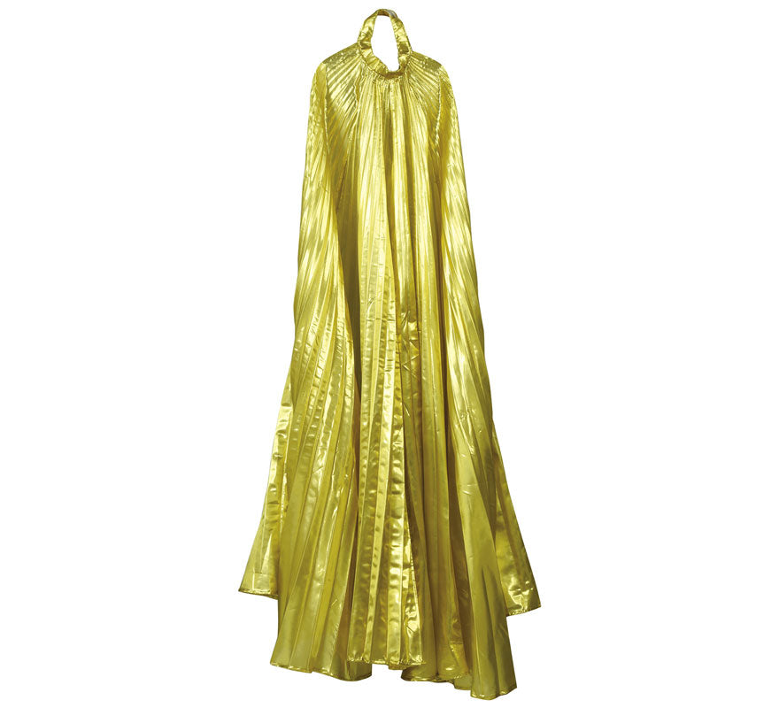 Capa Plisada Antigua Larga Oro de 140 cm