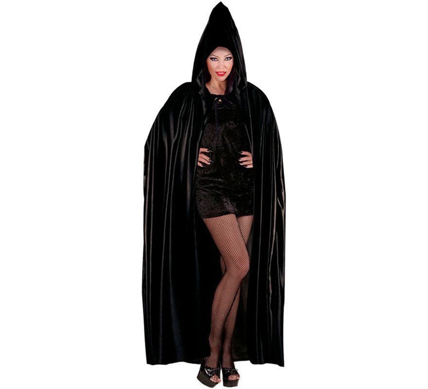 Translation missing: de.Capa Siniestra negra con Capucha de 142 cm para adultos