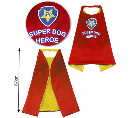 Capa Súper Dog para perro Roja