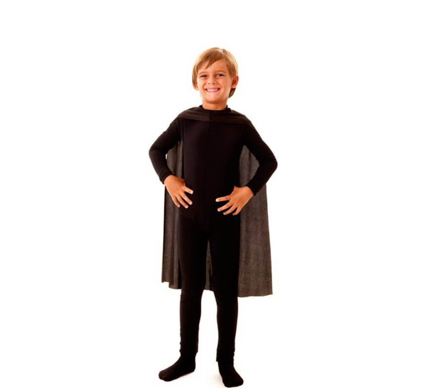 Translation missing: de.Capa Superhéroe Infantil Negra de 70 cm