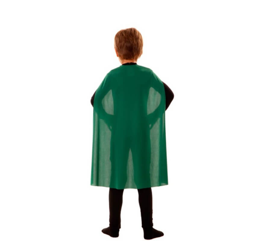 Translation missing: de.Capa Superhéroe Infantil Verde de 70 cm