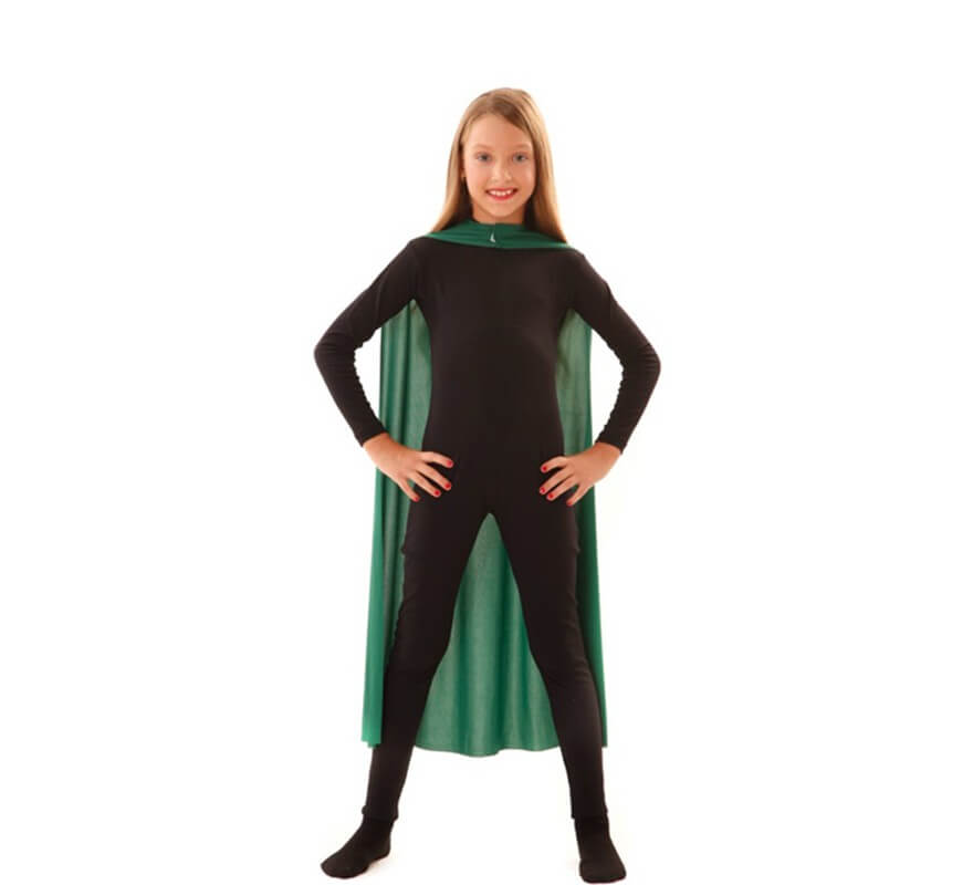 Translation missing: de.Capa Superhéroe Infantil Verde de 90 cm