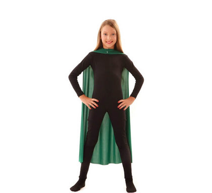 Capa Superhéroe Infantil Verde de 90 cm