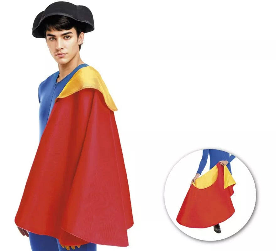 Translation missing: de.Capote de Torero grande rojo y dorado de 150x70 cm