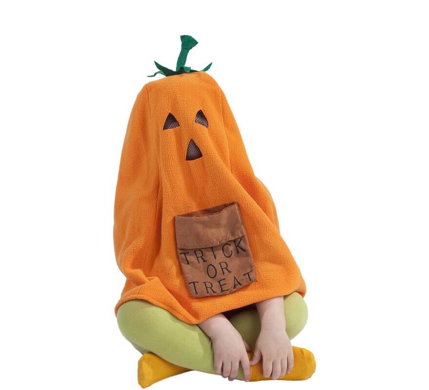 Translation missing: de.Capucha con Capelina de Calabaza Truco o Trato para niños