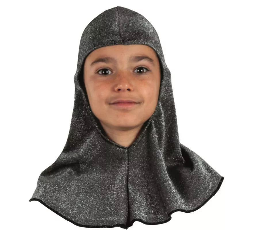 Translation missing: de.Capucha Medieval gris oscuro infantil