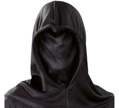 Schwarze Stoffhaube für Halloween