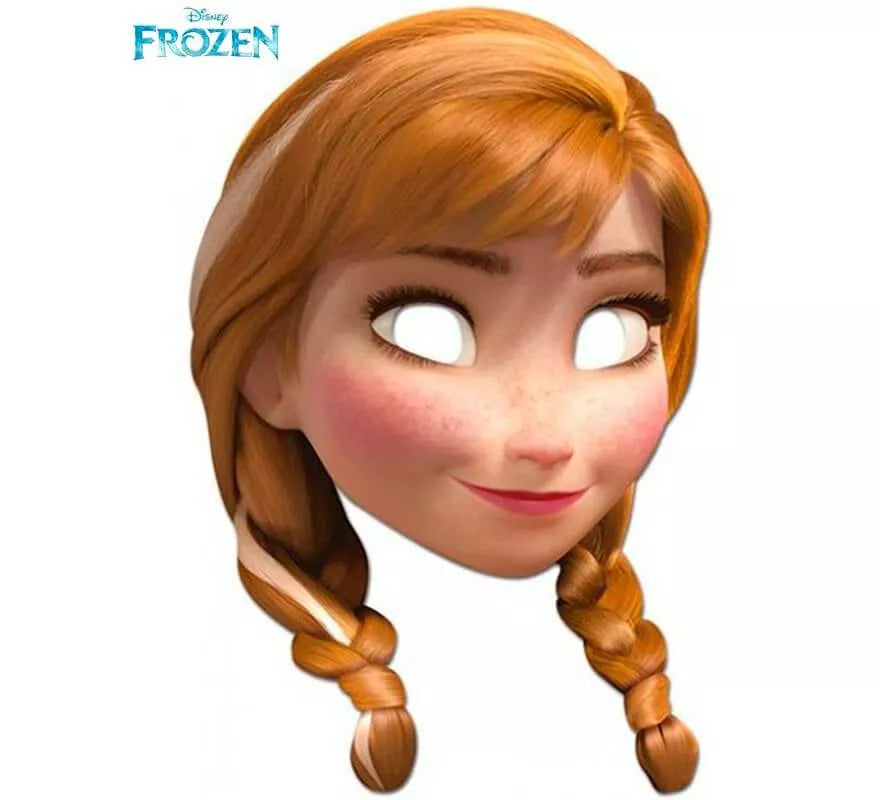 Translation missing: de.Careta de Anna de Frozen El reino del hielo de cartón