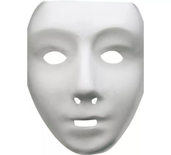 Weiße Geistermaske für Erwachsene