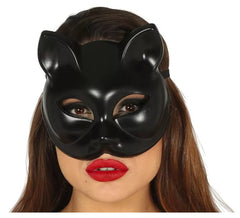 Schwarze Katzenmaske