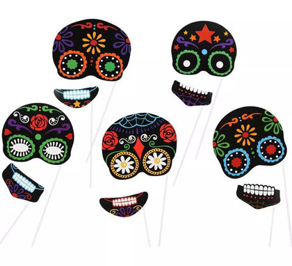 Caretas del Día de los Muertos para Photocall