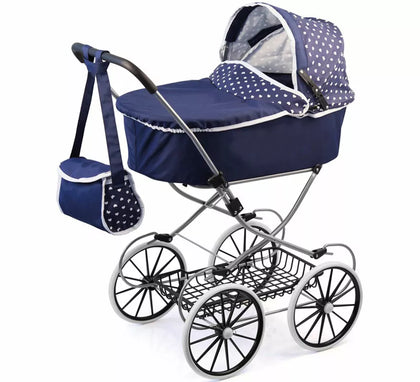 Carro de Muñecas Classic Deluxe con Bolso de 89x70x42 cm