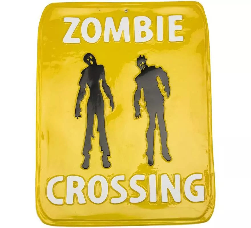 Translation missing: de.Cartel de Paso Zombie 45x35 cm