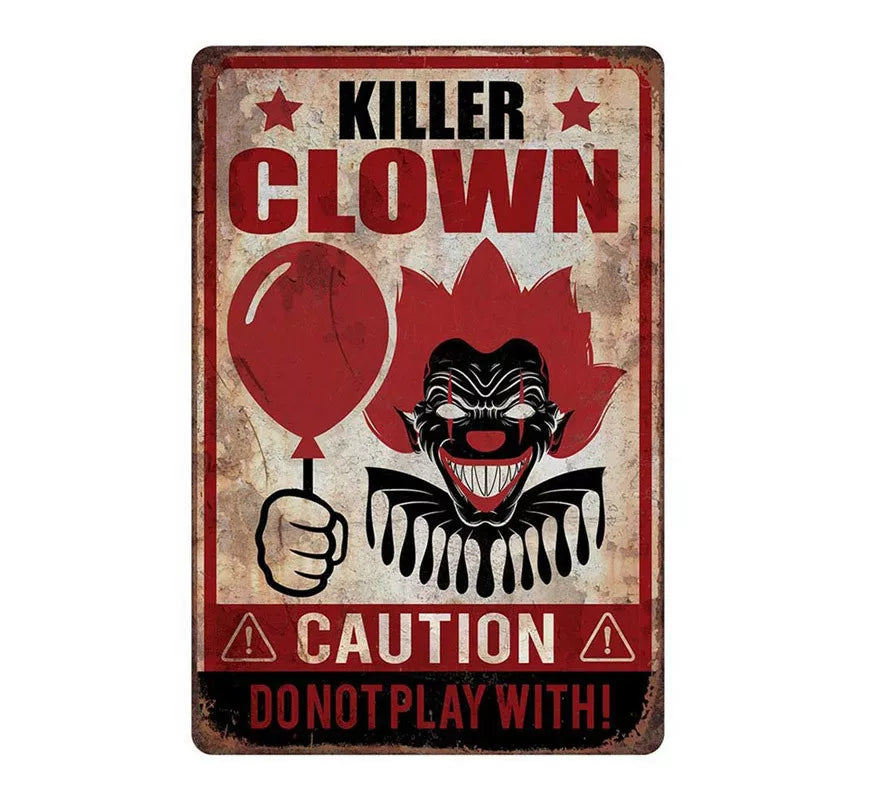 Cartel 'Killer Clown' de 24X36 cm