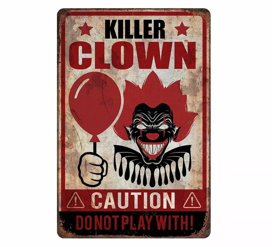 Translation missing: de.Cartel 'Killer Clown' de 24X36 cm