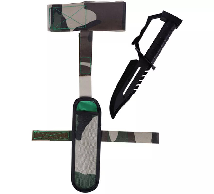 Translation missing: de.Cartuchera con Cuchillo de combate 28x6 cm