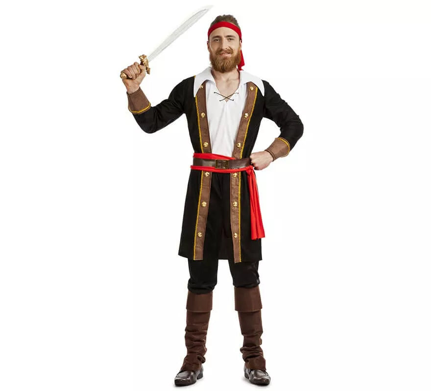 Translation missing: de.Casaca de Pirata Negro para hombre