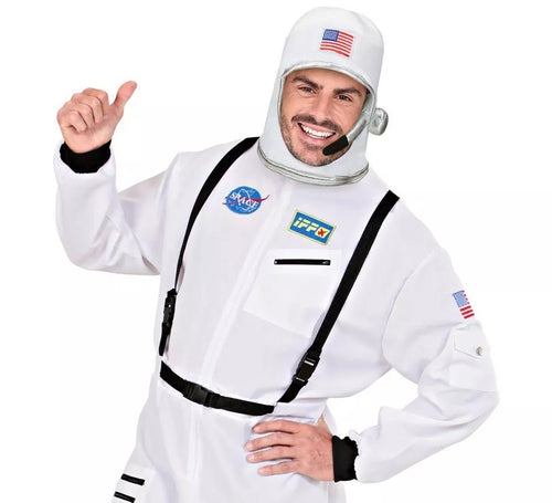 Casco Astronauta Blanco USA para adulto