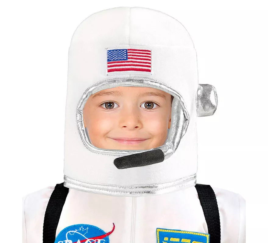 Translation missing: de.Casco Astronauta Blanco USA para niños