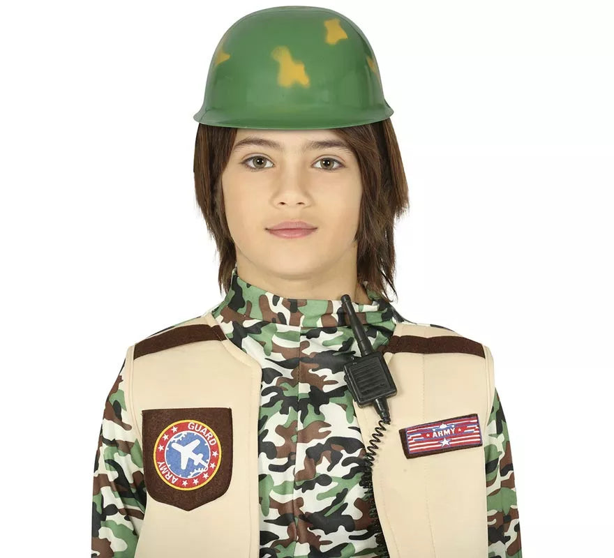 Translation missing: de.Casco con estampado Militar para niño
