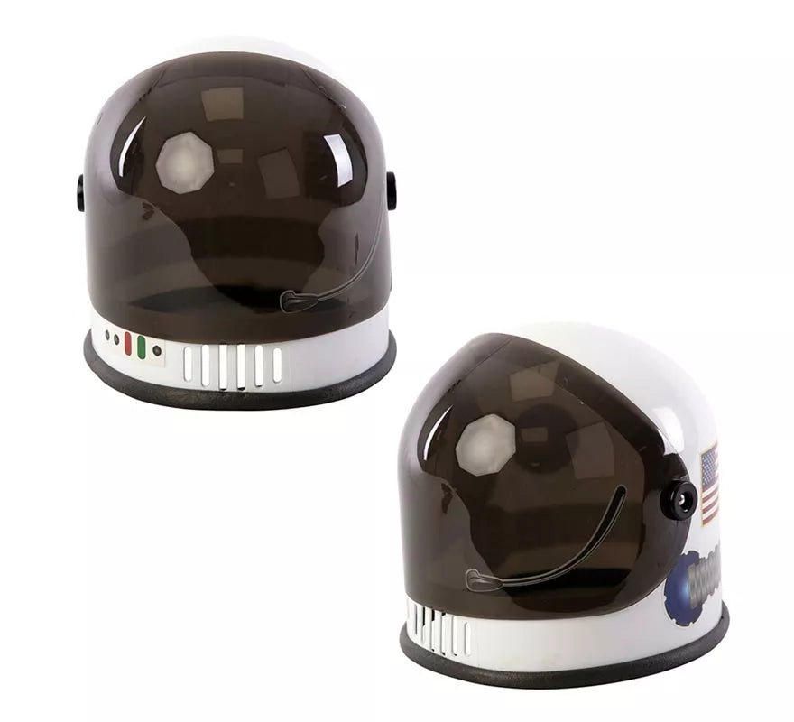 Casco de Astronauta negro y blanco infantil de 21x23x22 cm