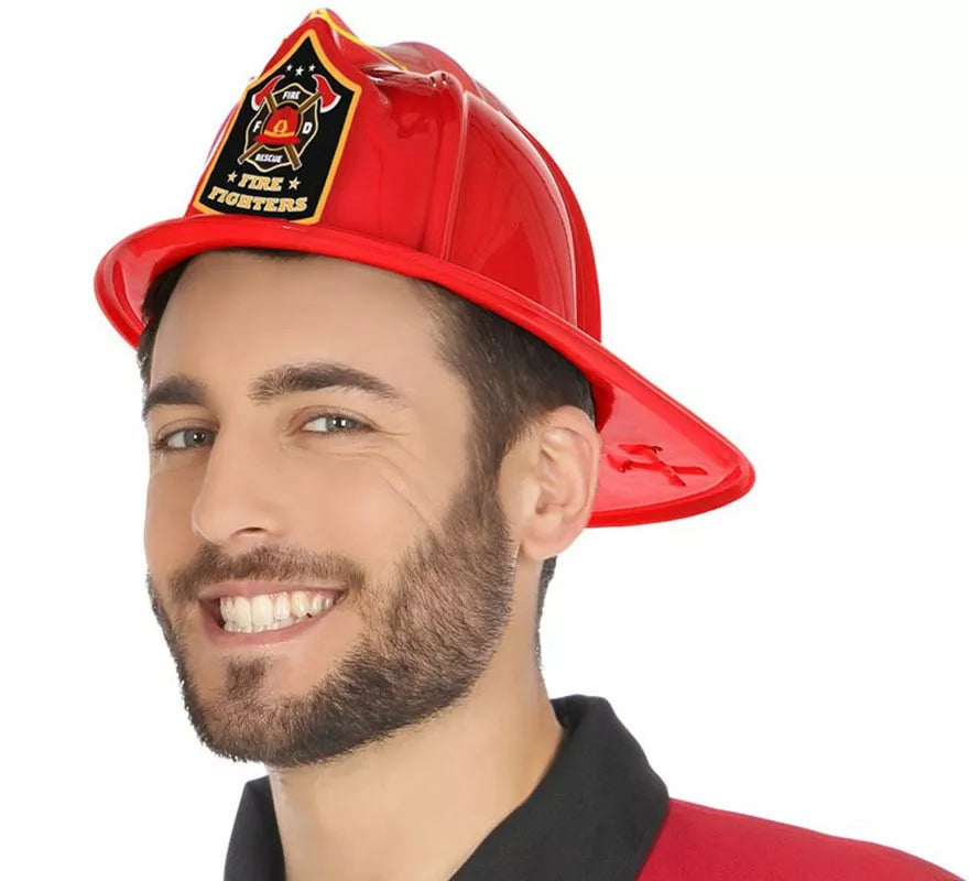 Translation missing: de.Casco de Bombero flocado Rojo
