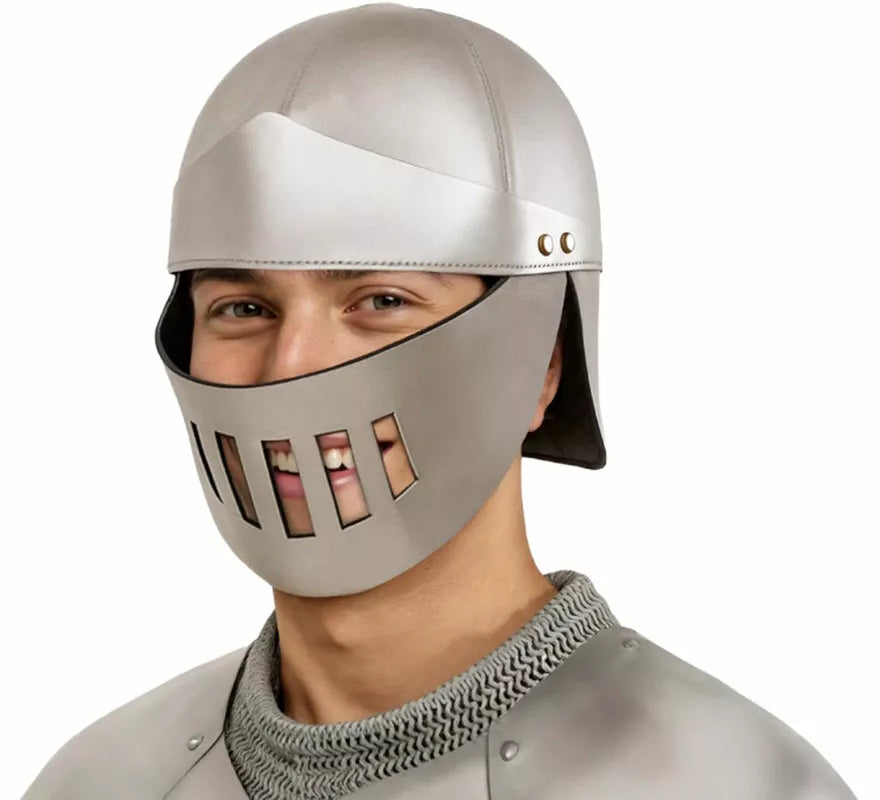 Translation missing: es.Casco de Guerrero Medieval plateado