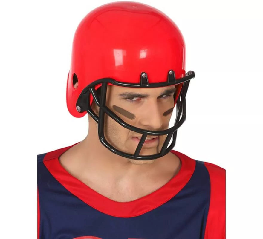 Translation missing: de.Casco de Rugby Rojo con Protector