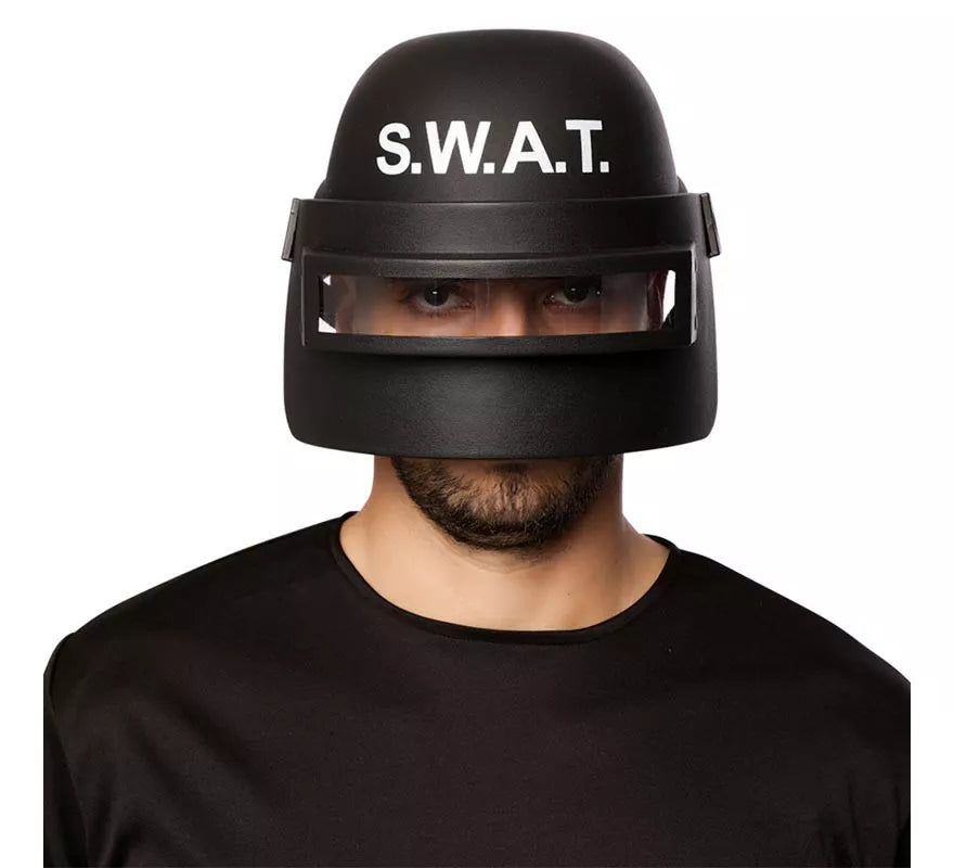 Translation missing: de.Casco de Swat negro adulto