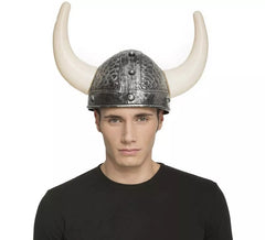 Silber Gehörnter Wikingerhelm