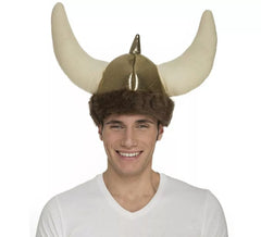 Wikingerhelm mit Stoffhörnern