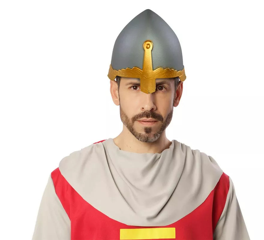 Translation missing: de.Casco gris Medieval de Guerrero