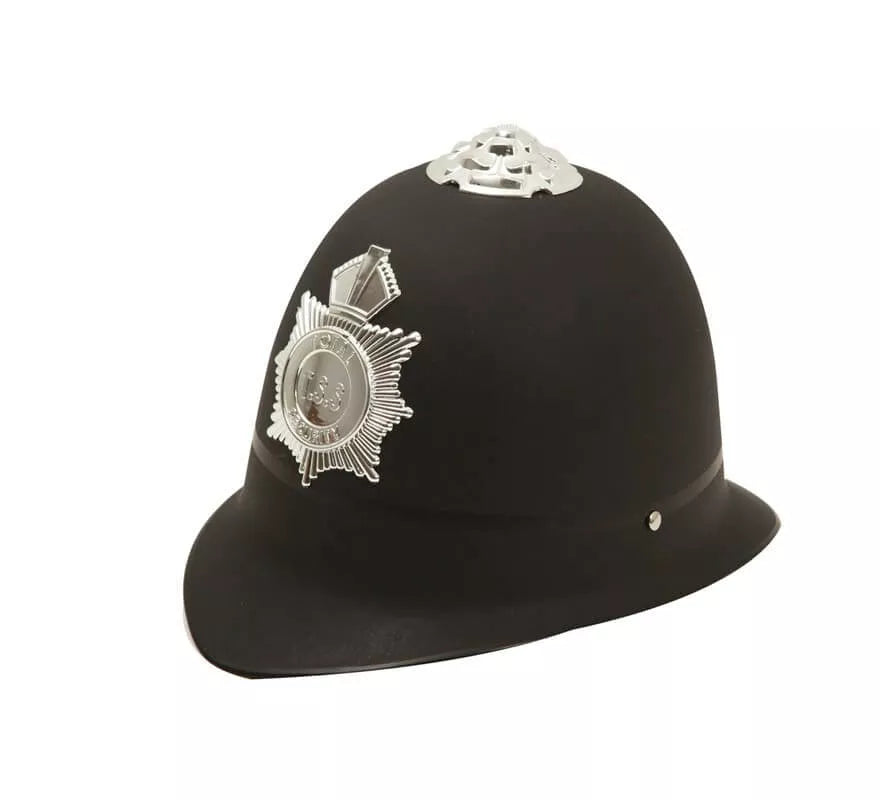 Translation missing: de.Casco Policía Bobby Inglés con Insignia