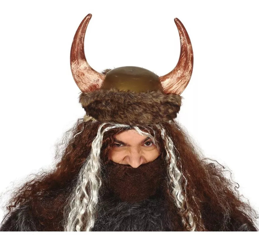 Translation missing: de.Casco Vikingo con Cuernos y Piel