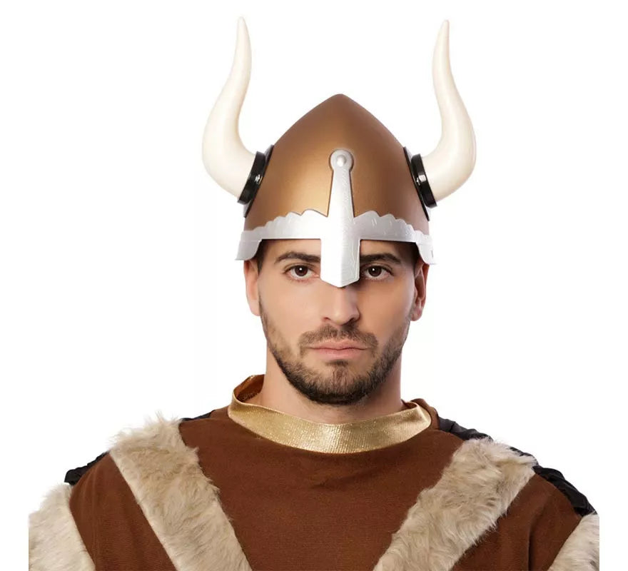 Translation missing: de.Casco Vikingo Deluxe con cuernos